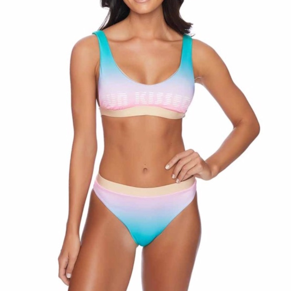 NWT Sun kissed ombré swimsuit 2 piece size xs reef - Picture 1 of 7
